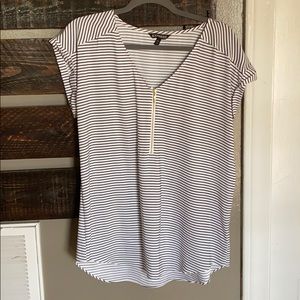 Black and white striped top